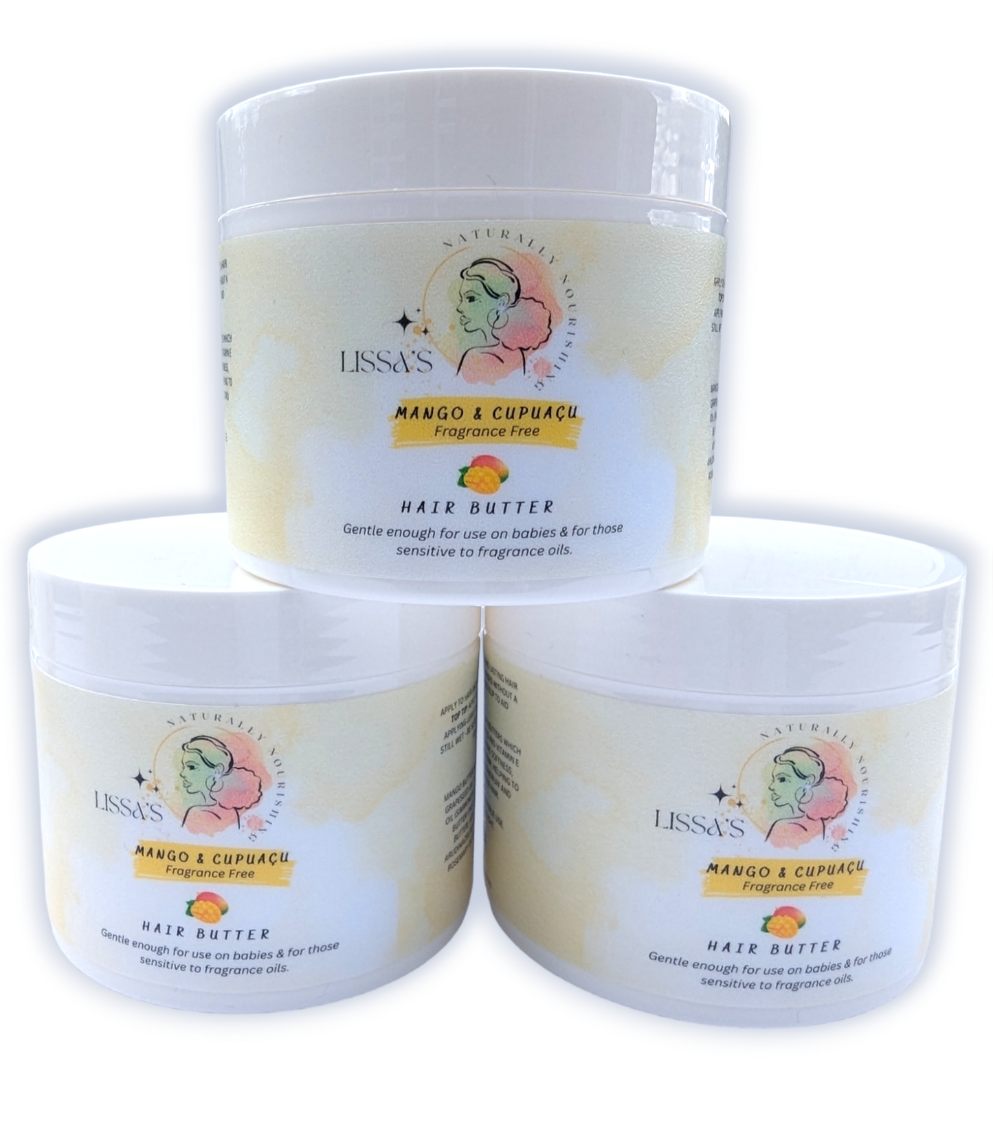 Mango & Cupuaçu Hair Butter Fragrance Free Baby & Sensitive Skin - 200ml